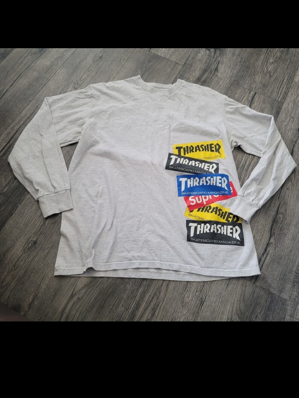 Supreme x Thrasher Multi Logo Long-Sleeve T-SHIRT